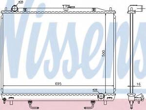Радиатор MT MONTERO(00-)3.5 i V6 24V(+)[OE MB890951] NISSENS 628959 на MITSUBISHI SHOGUN IV (V8_W, V9_W)