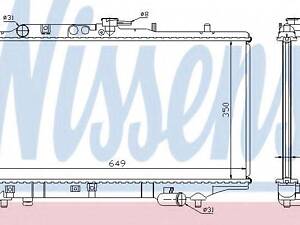 Радиатор MZ 323(89-)1.3 i(+)[OE BP28-15-200A] NISSENS 62408A на MAZDA 323 IV (BG)