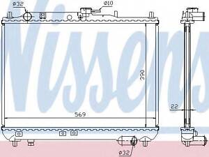 Радіатор MZ 323(89-)1.3 i 16V(+)[OE B61S-15-200A] NISSENS 62409A на MAZDA 323 IV (BG)