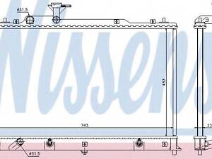 Радиатор MZ CX-7(07-)2.2 CDVi(+)[OE L33L-15-200] NISSENS 68524 MAZDA CX-7 (ER)