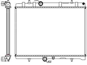 Радиатор на 207, 307, 308, Altea, Berlingo, C4, Master, Pajero, Sharan, Teana