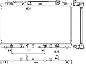 Радиатор на Camry, ES, Venza