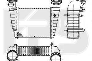 Радиатор наддува на Passat B5