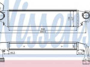 Радіатор наддуву NISSENS 96654 на BMW 3 седан (E46)
