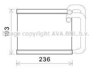 Радіатор нагрівача AVA QUALITY COOLING HY6391 на HYUNDAI i45 VI седан (YF)