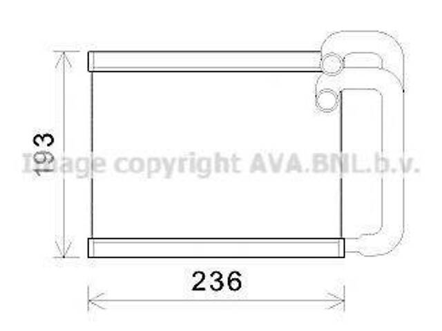 Радіатор нагрівача AVA QUALITY COOLING HY6391 на HYUNDAI i45 VI седан (YF) - Фото 1