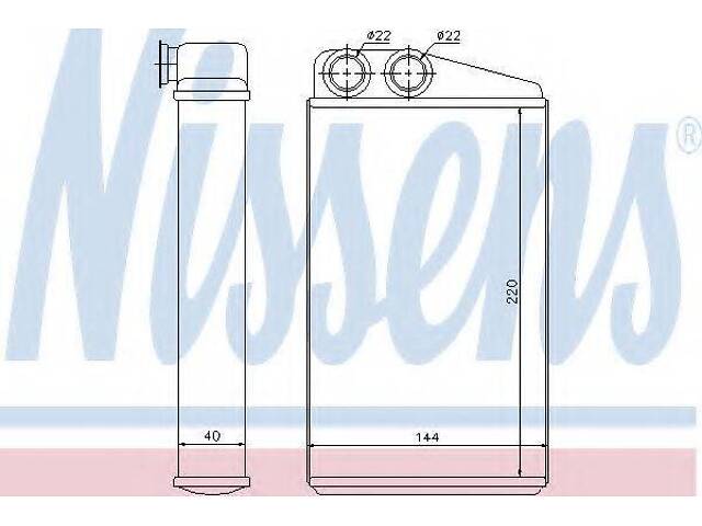 Радіатор нагрівача NISSENS 73249 на RENAULT MEGANE II седан (LM0/1_) - Фото 1