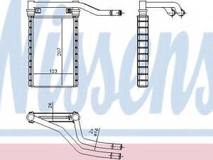 Радиатор отопителя NISSENS 73991 на SUZUKI SX4 седан (GY)
