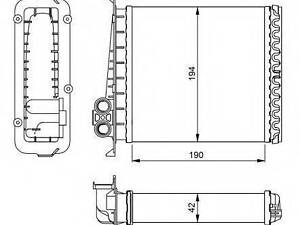 Радиатор отопителя NRF 54284 на VOLVO 850 (LS)