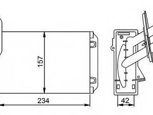 Радиатор отопителя NRF 58223 на VW GOLF Mk III кабрио (1E7)