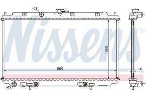 Радиатор NISSAN ALMERA (N16) / NISSAN PRIMERA (P12) 2000-2006 г.