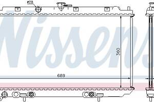 Радиатор NISSAN ALMERA (N16) / NISSAN PRIMERA (P12) 2000-2006 г.