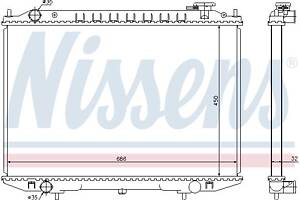 Радиатор NISSAN NAVARA (D22) / NISSAN PICK UP (D22) 1997- г.