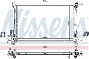 Радиатор NISSAN NV300 (X82) / OPEL VIVARO B (X82) / FIAT TALENTO (296_) 2014-2020 г.