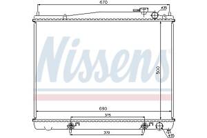 Радиатор NISSAN PATHFINDER (R50) 1995-2005 г.