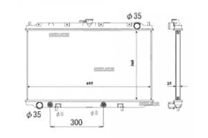 Радиатор NISSAN PRIMERA 96-02 (P11/W11)