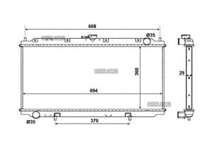 Радиатор NISSAN PRIMERA P11/W11 (1996-2002)