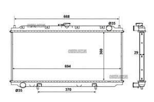 Радиатор NISSAN PRIMERA P11/W11 (1996-2002)