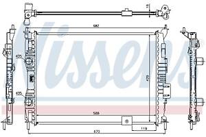 Радиатор NISSAN QASHQAI / QASHQAI +2 (J10, NJ10, JJ10E) 2006-2014 г.