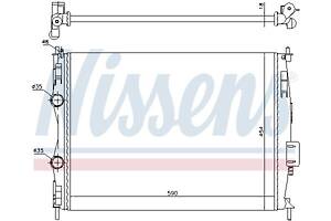 Радиатор NISSAN QASHQAI / QASHQAI +2 (J10, NJ10, JJ10E) 2006-2014 г.