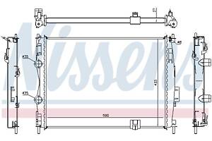 Радиатор NISSAN QASHQAI / QASHQAI +2 (J10, NJ10, JJ10E) 2006-2014 г.