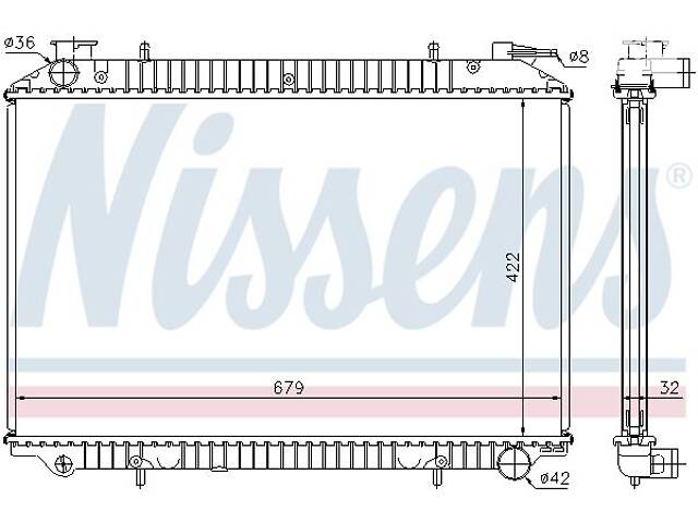 Радиатор NISSAN SERENA (C23) / NISSAN VANETTE CARGO (HC 23) 1991-2002 г.