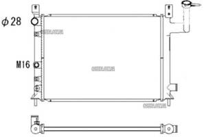 Радиатор NISSAN SUNNY N13 (1986-1990)