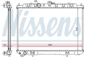Радиатор NISSAN X-TRAIL (T30) 2001-2013 г.