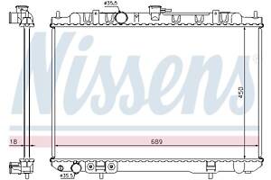 Радиатор NISSAN X-TRAIL (T30) 2001-2013 г.
