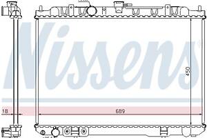 Радиатор NISSAN X-TRAIL (T30) 2001-2013 г.