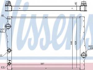 Радіатор NISSENS 60823 на BMW X5 (E70)