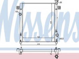 Радiатор NISSENS 61030 на DODGE NITRO
