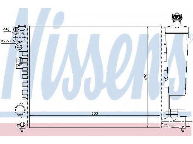 Радiатор NISSENS 61396 на PEUGEOT 806 (221)