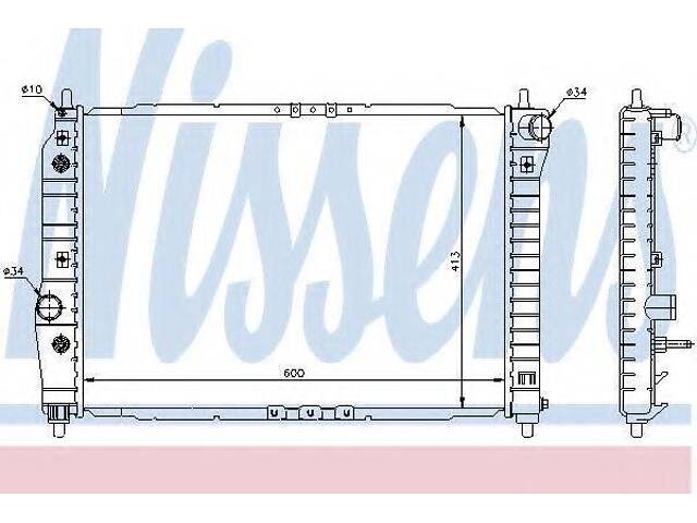 Радиатор NISSENS 61637 на CHEVROLET KALOS - Фото 1