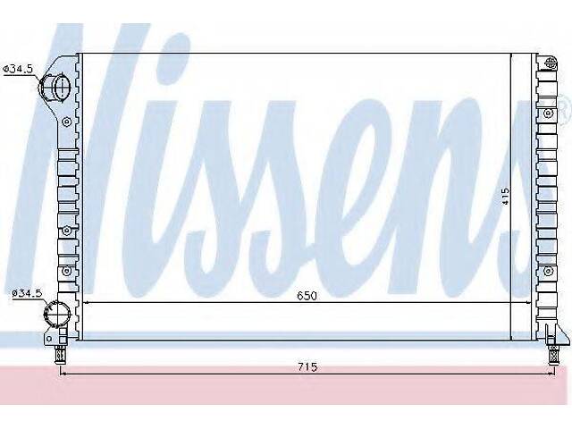 Радиатор NISSENS 61766 на FIAT DOBLO (223, 119) - Фото 1