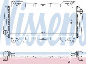 Радiатор NISSENS 62093 на FORD FIESTA Mk II (FBD)