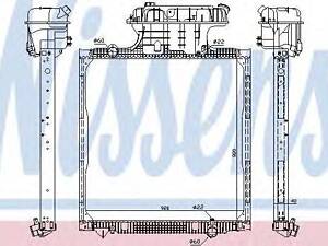 Радиатор NISSENS 62873 на MAN TGA