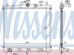 Радiатор NISSENS 62902A на RENAULT EURO CLIO III (BR0/1, CR0/1)