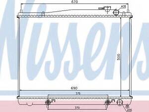 Радiатор NISSENS 62916 на NISSAN TERRANO (R50)