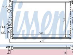 Радiатор NISSENS 639391 на RENAULT MEGANE I (BA0/1_)