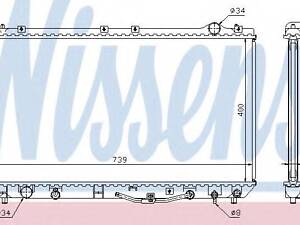 Радiатор NISSENS 647541 на LEXUS ES седан (F1, F2)