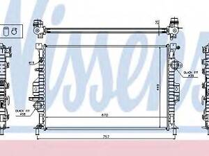 Радіатор NISSENS 65615A на FORD GRAND C-MAX (DXA/CB7, DXA/CEU)