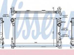 Радіатор NISSENS 67167 на MERCEDES-BENZ CLS (C218)