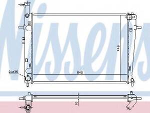 Радiатор NISSENS 675003 на HYUNDAI TUCSON (JM)