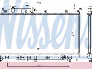Радiатор NISSENS 67725 на SUBARU IMPREZA седан (GR)