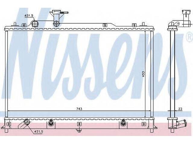 Радіатор NISSENS 68524 на MAZDA CX-7 (ER) - Фото 1