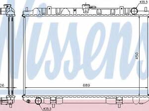 Радiатор NISSENS 68703A на NISSAN X-TRAIL (T30)