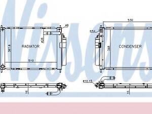 Радіатор NISSENS 68747 на NISSAN MARCH III (K12)