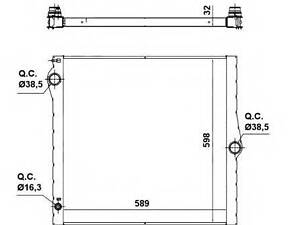 радиатор NRF 50139 на BMW X5 (E70)