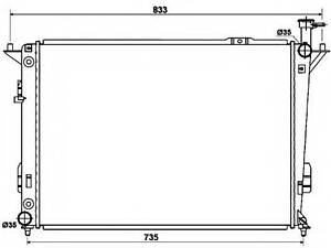 радиатор NRF 53168 на HYUNDAI SANTA FÉ II (CM)